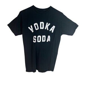 Reason Vodka Soda Graphic Black Short Sleeve Tee Shirt Large 100% Cotton